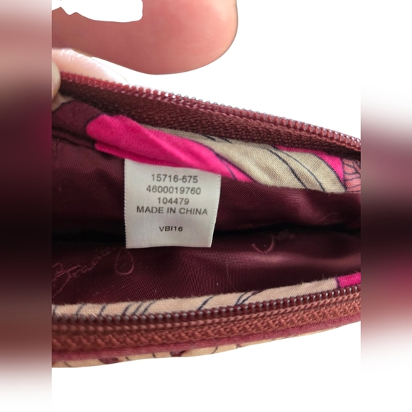 VERA BRADLEY Red/Pink Bohemian Blooms Mini Hipster Crossbody Purse 15716-675 - Picture 9 of 10